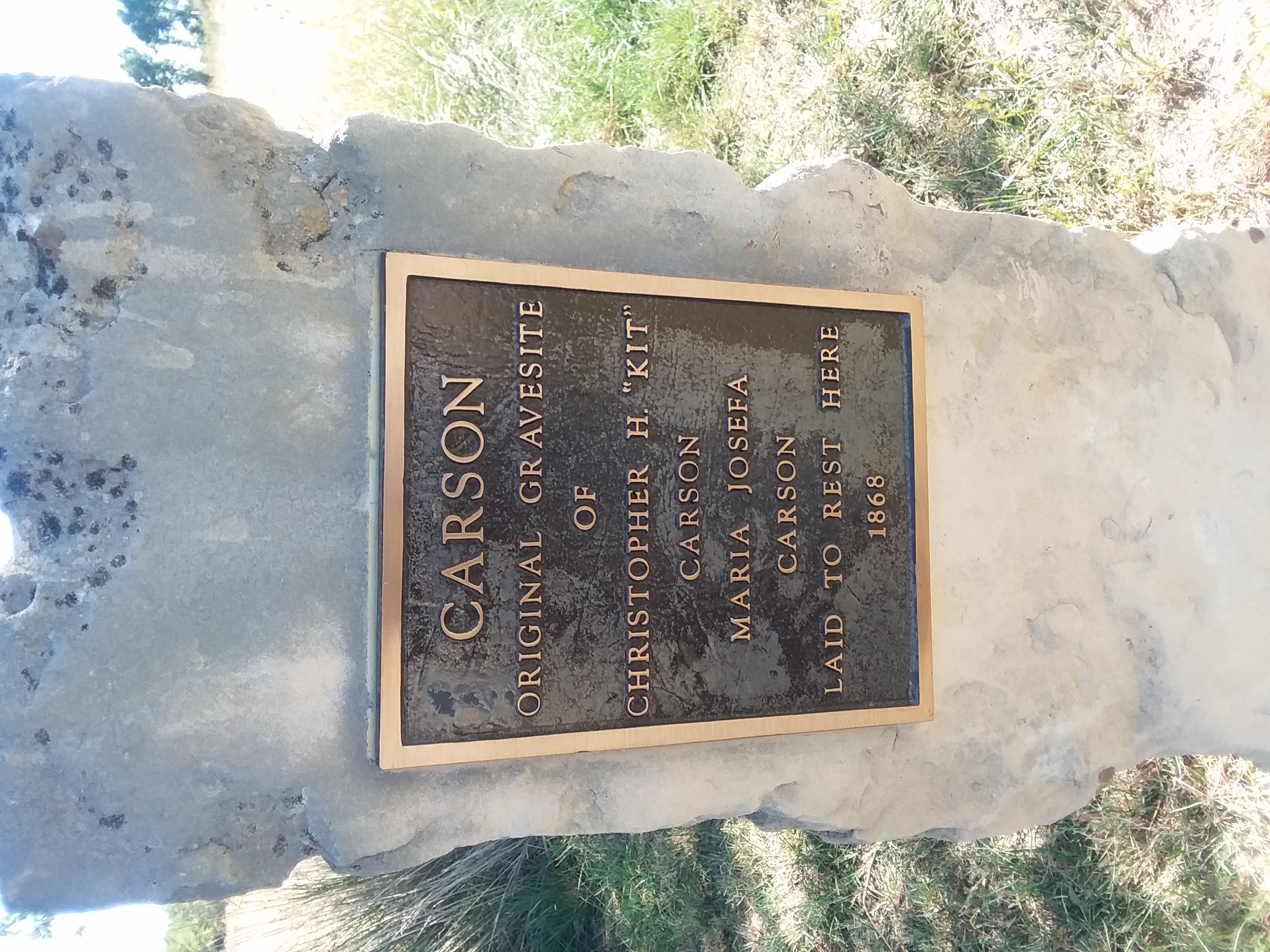 Kit Carson Headstone Seco News