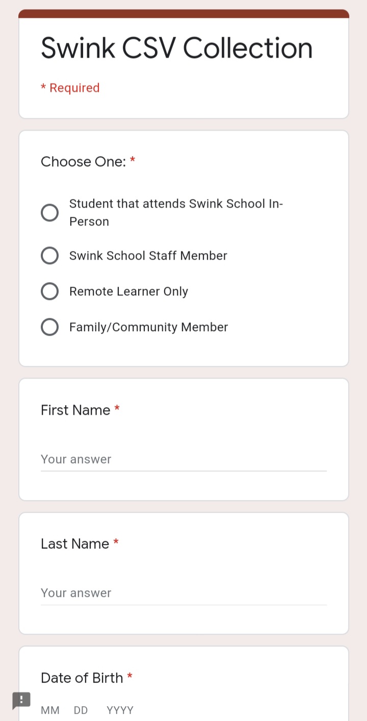 Swink survey