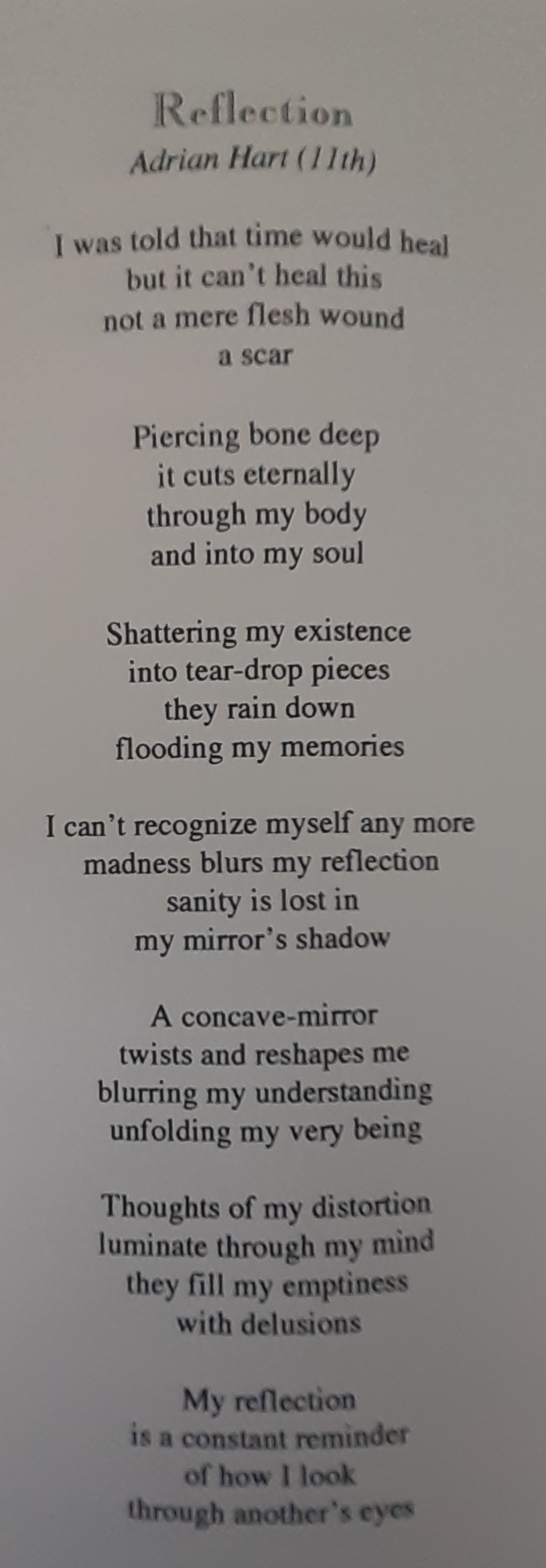 Adrian Hart Reflection 1998