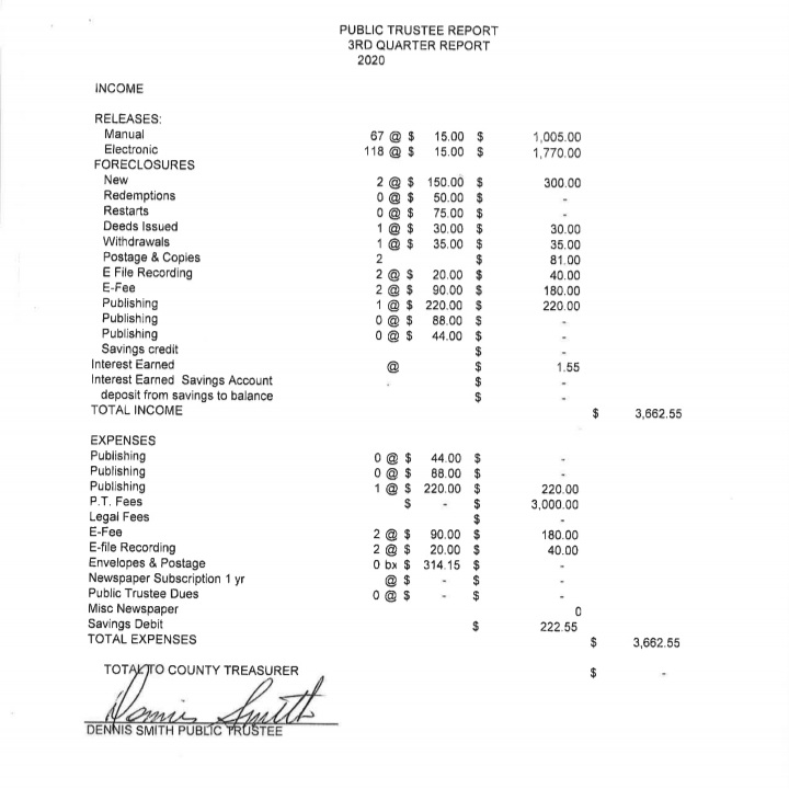 Otero County Trustees report seconews.org 