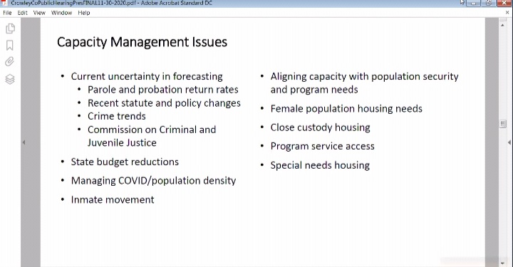 Crowley County Prison Utilization RPI seconews.org 