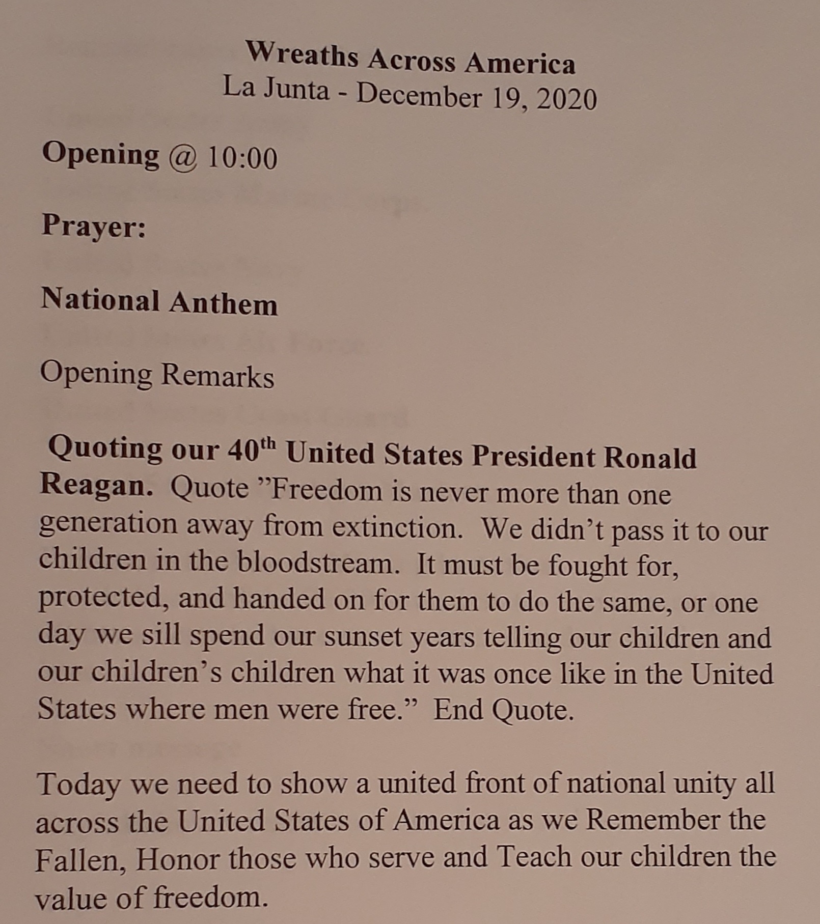 Wreaths Across America La Junta seconews.org 