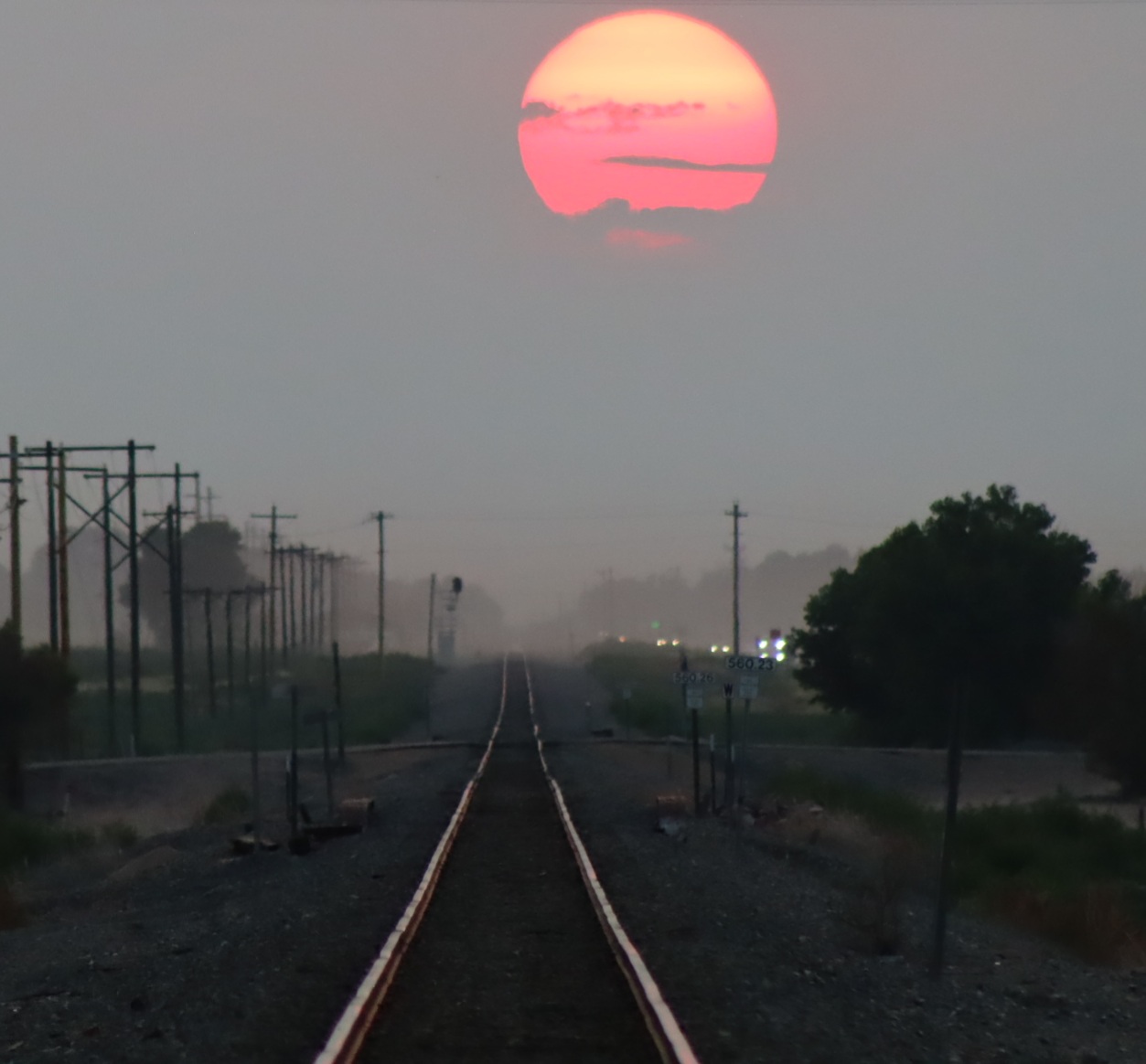 Southeast Colorado Sunset Wildfire Haze July 2021 SECO News seconews.org