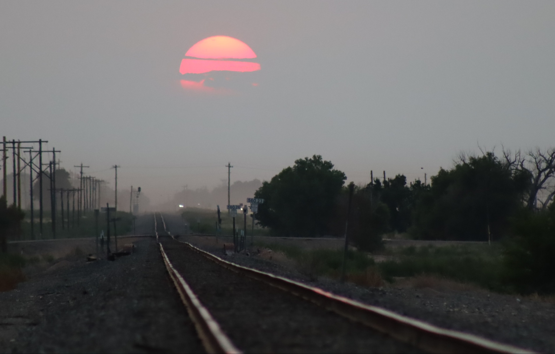 Southeast Colorado Sunset Wildfire Smoke Haze July 2021 SECO News seconews.org