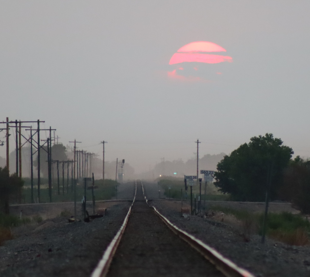 Southeast Colorado Sunset Wildfire Smoke Haze SECO News seconews.org