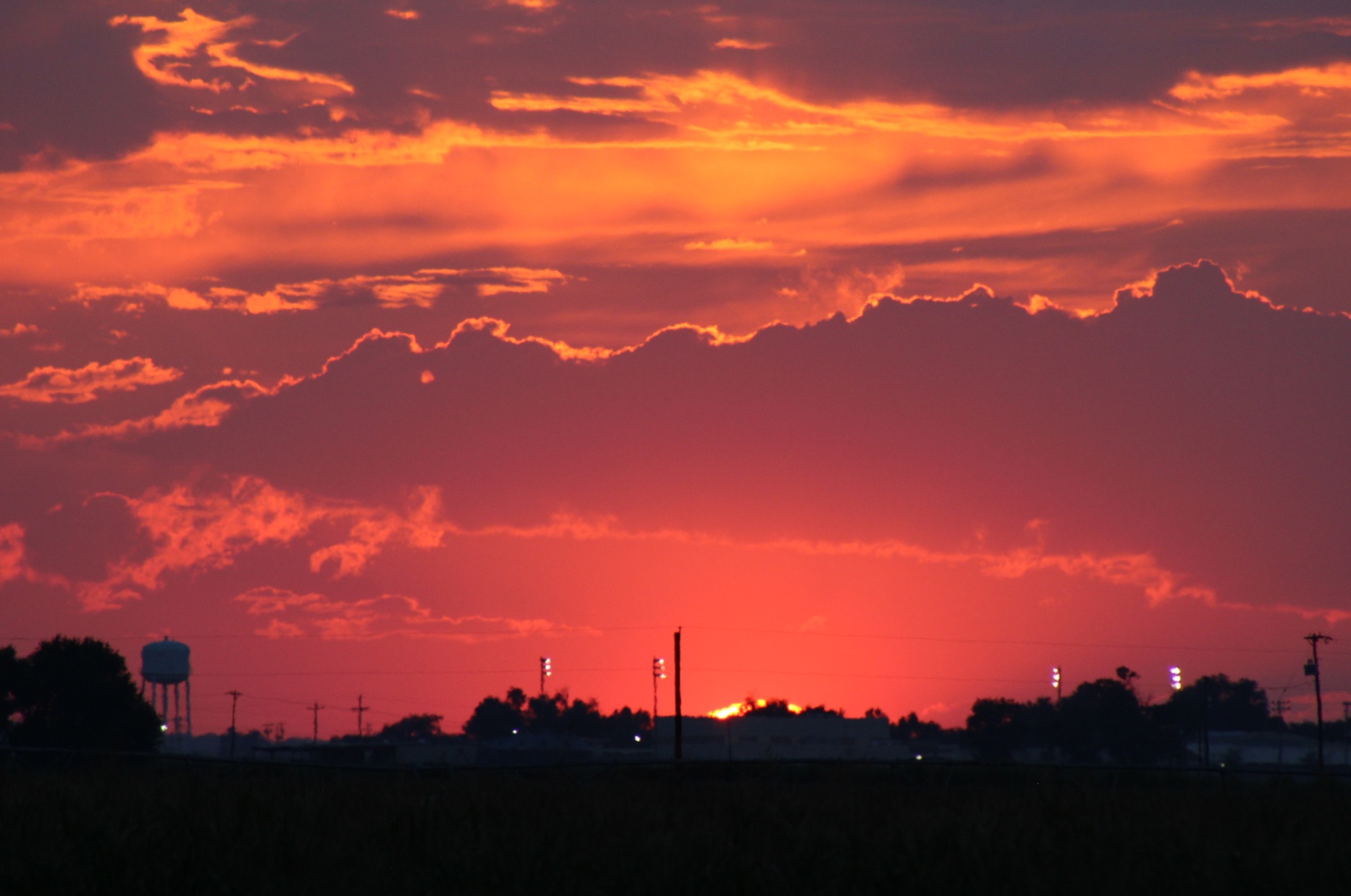 Sunset Over Swink Colorado Aug 6th