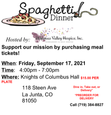 Arkansas Valley Hospice Spaghetti Dinner and Memorial Golf Tournament SECO News seconews.org