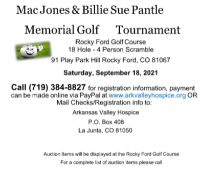 Arkansas Valley Hospice Spaghetti Dinner and Memorial Golf Tournament SECO News seconews.org