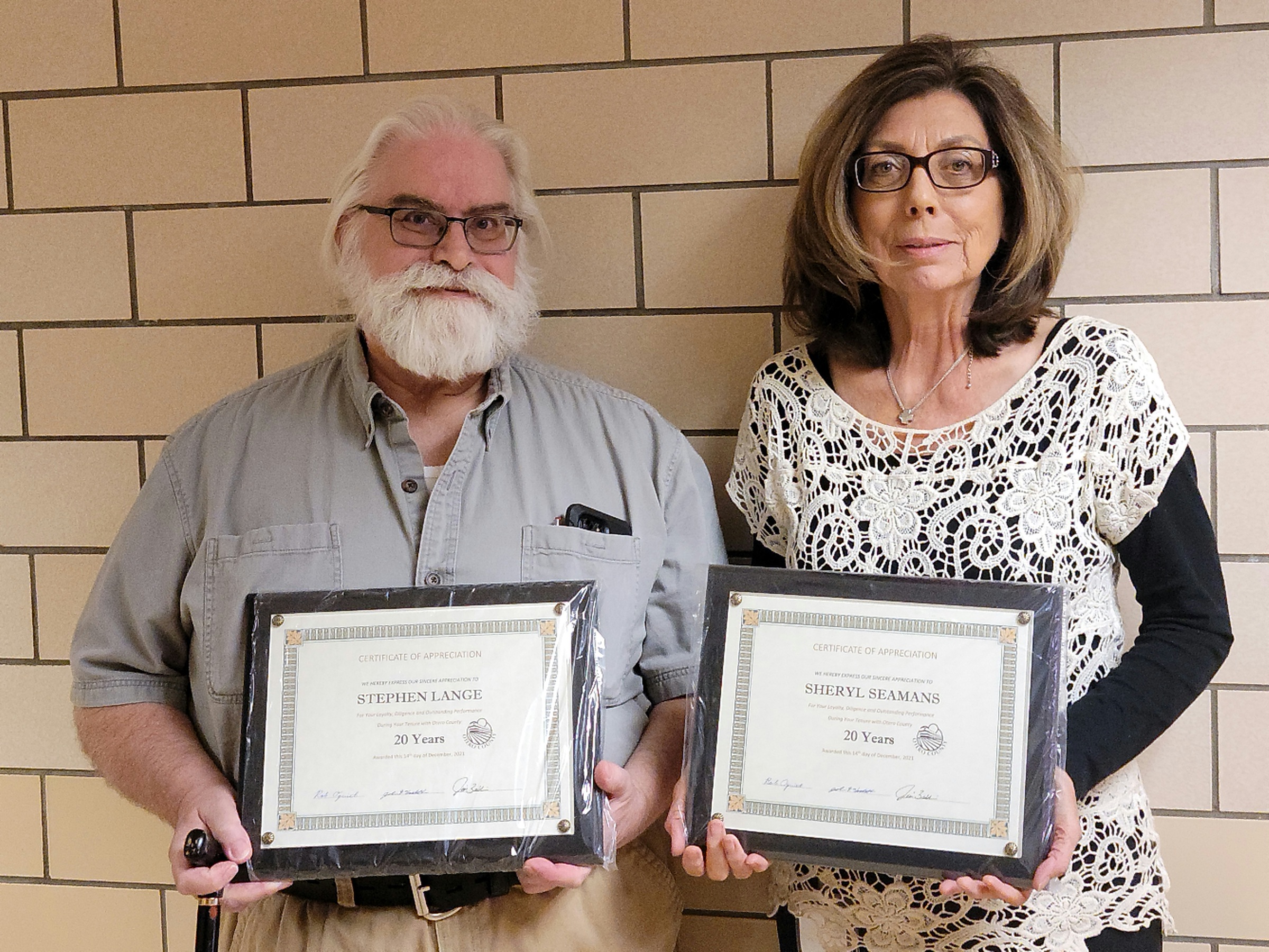 2021 Otero County Employee Service Awards SECO News seconews.org