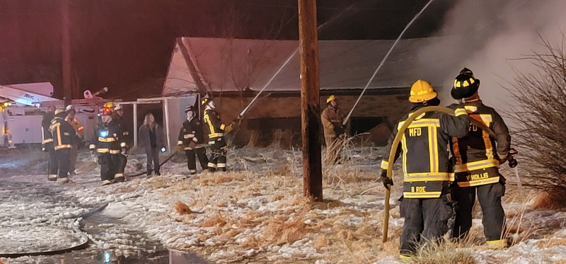 Rocky Ford Fire Department VS Abandoned House Fire at 4th and Maple 