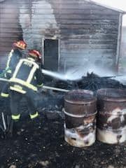 RFFD VS Garage/shed fire 9-19-21