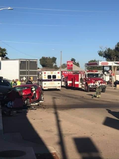 Semi VS Four Vehicles in Fowler Courtesy of Rocky Ford Fire Department 