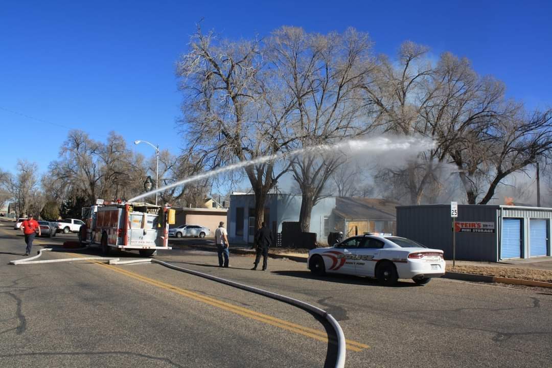 Rocky Ford Fire Department VS Storage Unit Fire 