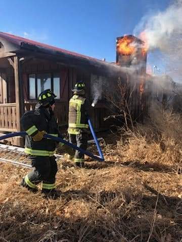 RFFD VS Chimney Fire on County rd 19.5