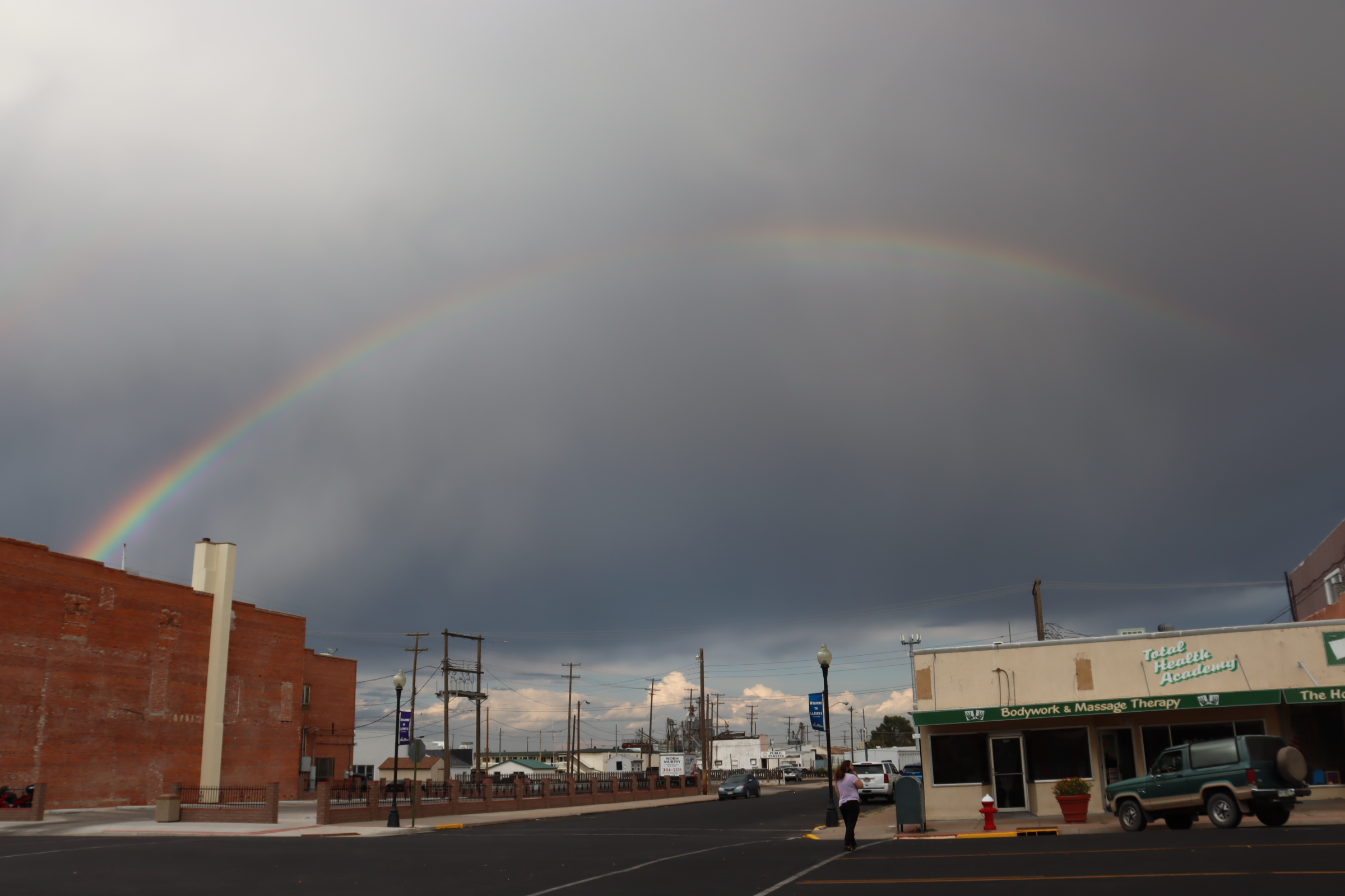 Dual Rainbows over La Junta Sept 28, 2021