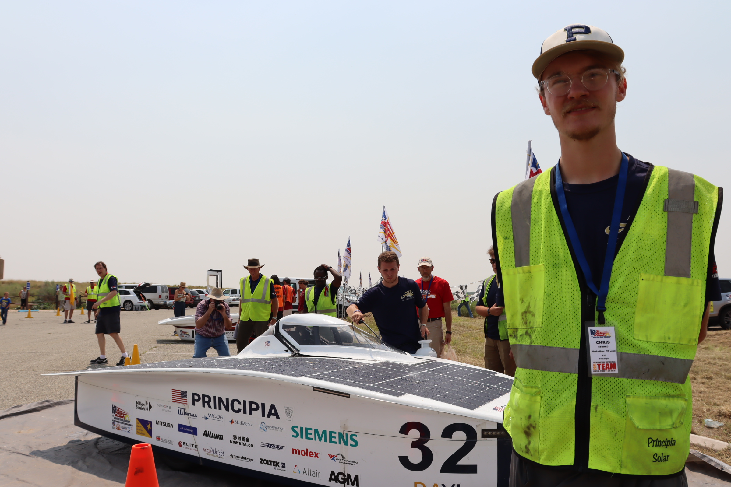 Principia College Media Intern Chris American Solar Challenge SECO News seconews.org