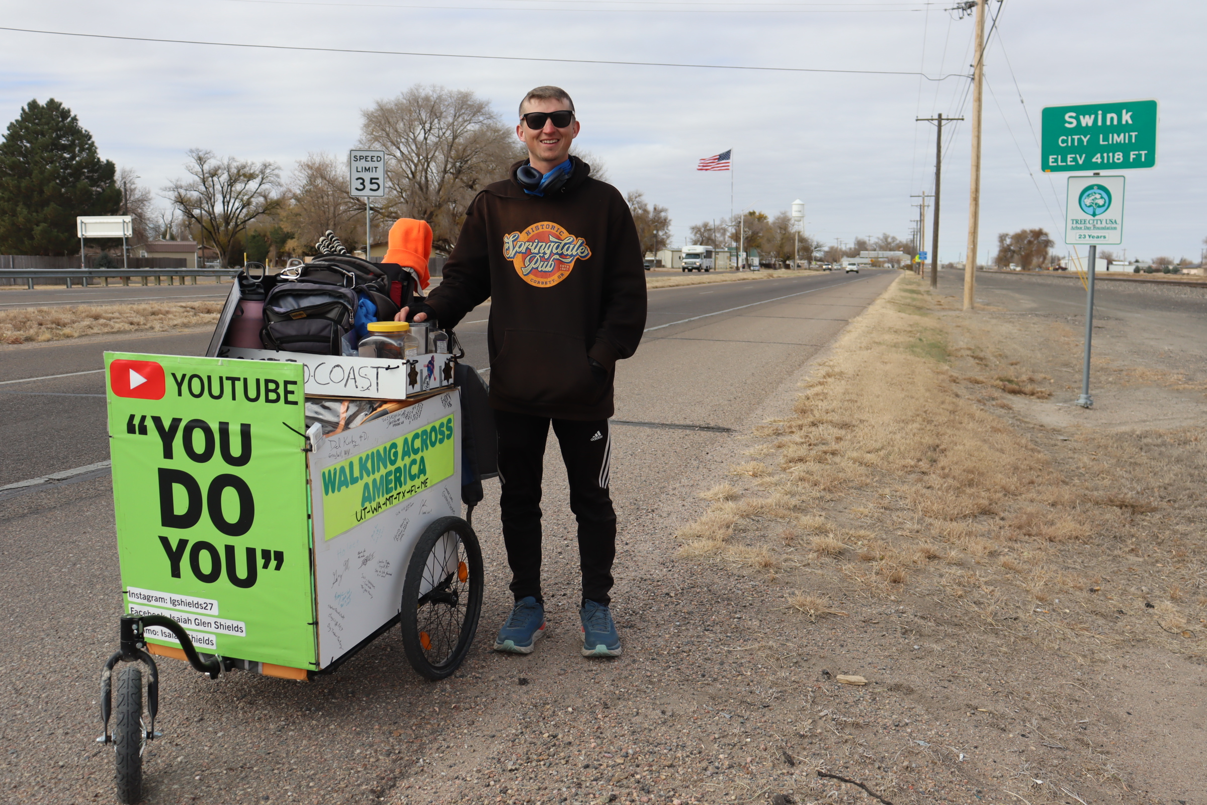 Walking Across America with Isaiah Shields Swink Colorado SECO News seconews.org