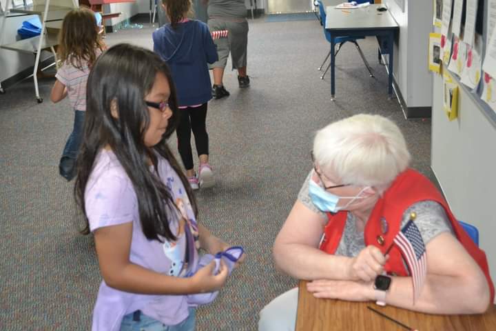 VFW Auxiliary #2411 Teaches Pledge of Allegiance to Las Animas Elementary Students SECO News seconews.org 