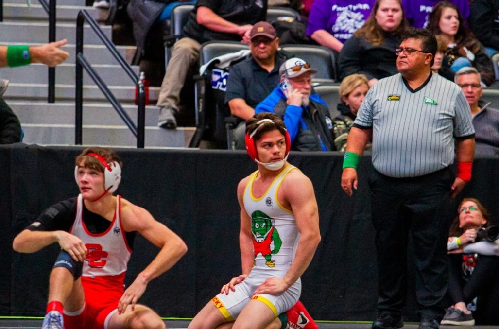 Rocky Ford Meloneer DJ Baca Places 3rd at State Wrestling TC Valdez SECO News seconews.org